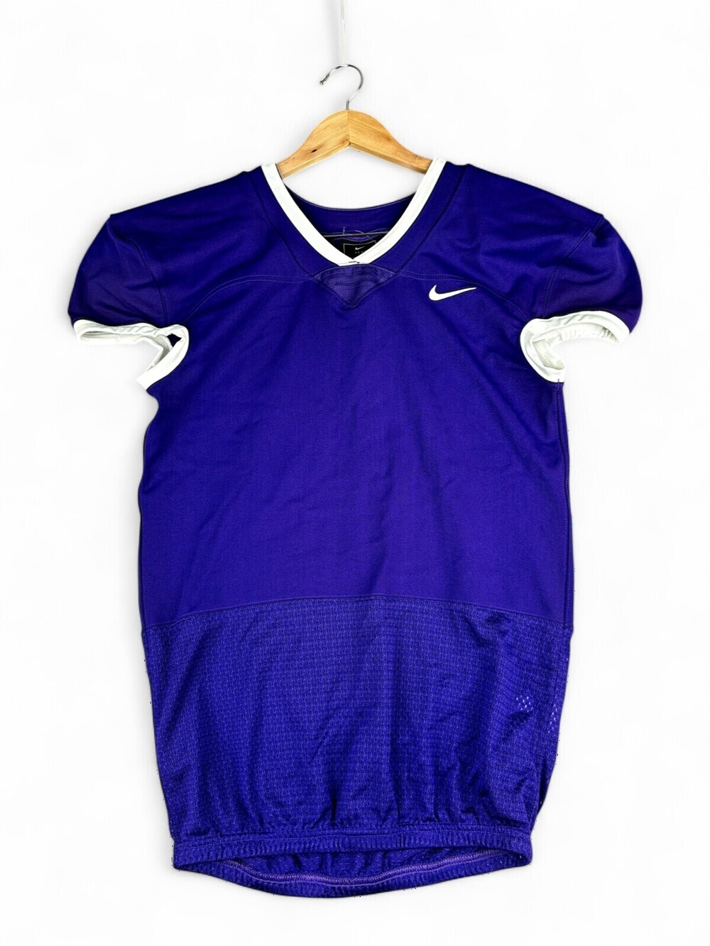 Nike Men's Purple Football Jersey V-Neck Size L